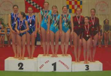 Foto podium provinciale kampioenschappen Antwerpen te Puurs
