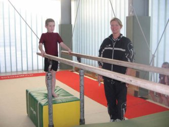 turnoefening aan de barres